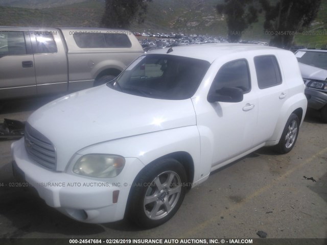 3GNCA13B29S540718 - 2009 CHEVROLET HHR LS WHITE photo 2