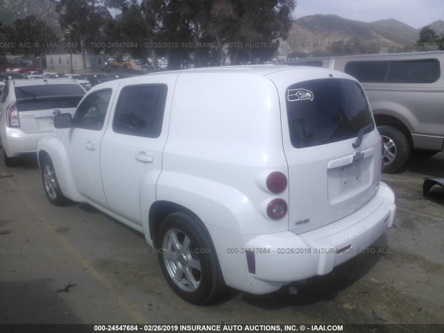 3GNCA13B29S540718 - 2009 CHEVROLET HHR LS WHITE photo 3