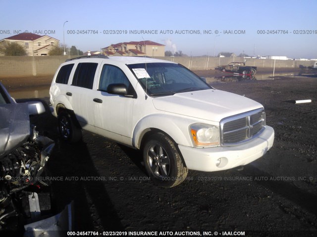 1D8HB482X6F158668 - 2006 DODGE DURANGO SLT WHITE photo 1