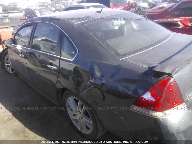 2G1WC5E3XC1307517 - 2012 CHEVROLET IMPALA LTZ Dark Blue photo 3