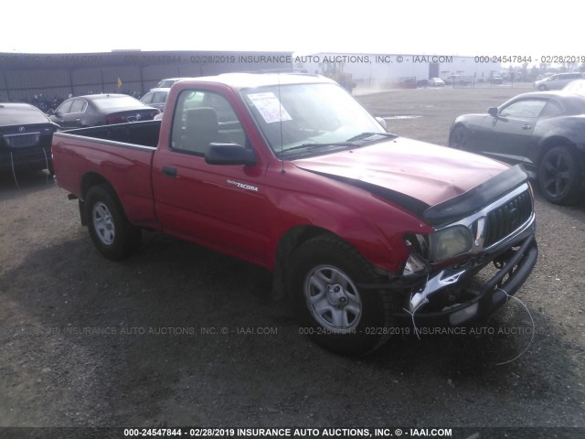 5TENL42N14Z438464 - 2004 TOYOTA TACOMA RED photo 1