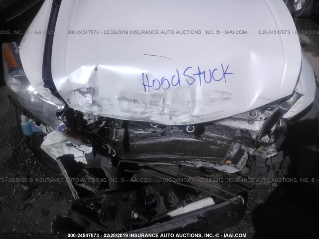 1HGCP3F82BA009336 - 2011 HONDA ACCORD EXL WHITE photo 10