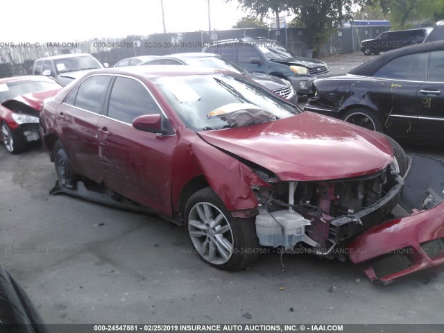 4T1BF1FK2EU843439 - 2014 TOYOTA CAMRY L/SE/LE/XLE 红色 照片 1