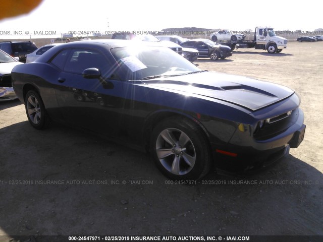 2C3CDZAG6GH290921 - 2016 DODGE CHALLENGER SXT BLUE photo 1