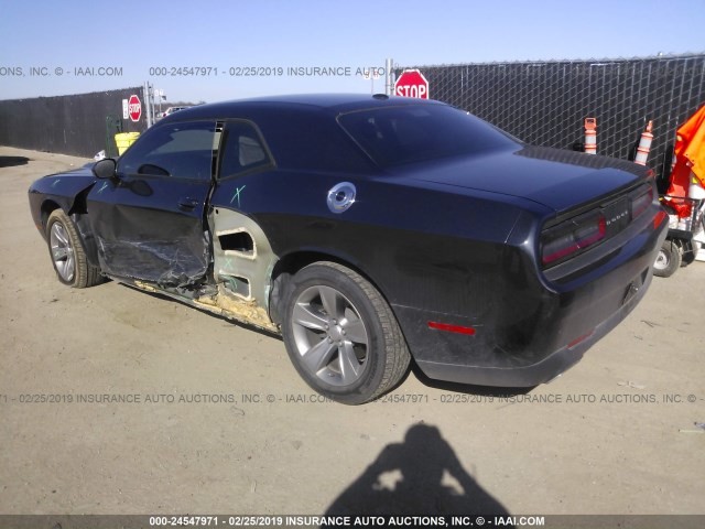 2C3CDZAG6GH290921 - 2016 DODGE CHALLENGER SXT BLUE photo 3