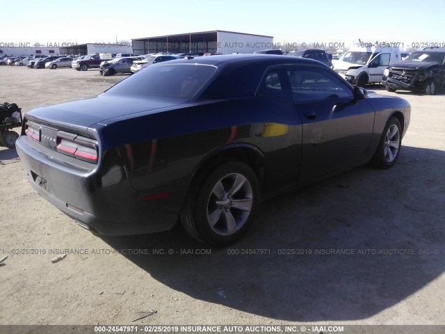 2C3CDZAG6GH290921 - 2016 DODGE CHALLENGER SXT BLUE photo 4