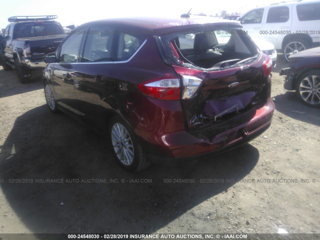 1FADP5CU9FL115735 - 2015 FORD C-MAX PREMIUM SEL RED photo 3