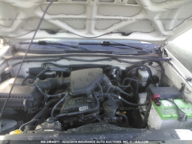 5TETX22N57Z388348 - 2007 TOYOTA TACOMA ACCESS CAB თეთრი ფოტო 10