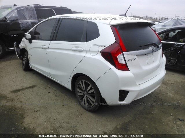 3HGGK5H97GM700986 - 2016 HONDA FIT EX/EXL WHITE photo 3