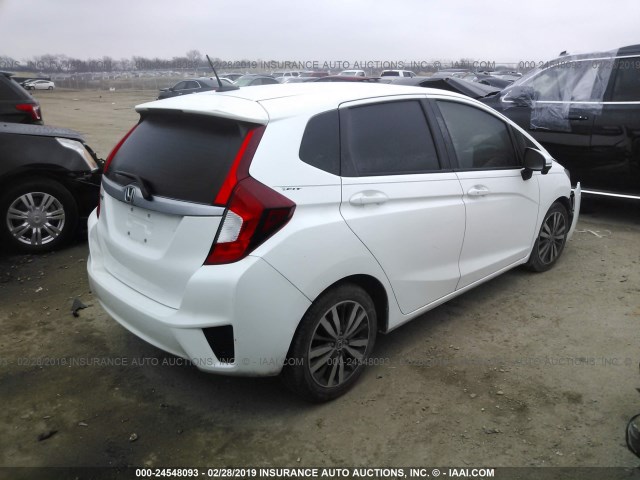 3HGGK5H97GM700986 - 2016 HONDA FIT EX/EXL WHITE photo 4