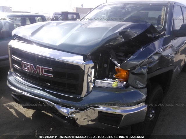 1GTR1TEH1EZ241072 - 2014 GMC SIERRA C1500 BLUE photo 6