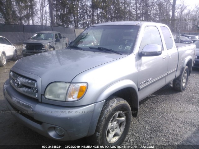 5TBBT44123S347754 - 2003 TOYOTA TUNDRA ACCESS CAB SR5 GRAY photo 2