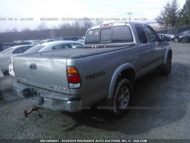 5TBBT44123S347754 - 2003 TOYOTA TUNDRA ACCESS CAB SR5 GRAY photo 4