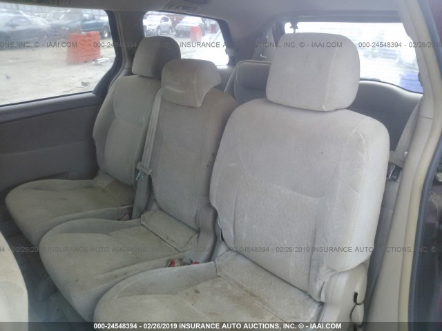 5TDZA23C84S047480 - 2004 TOYOTA SIENNA CE/LE BURGUNDY photo 8