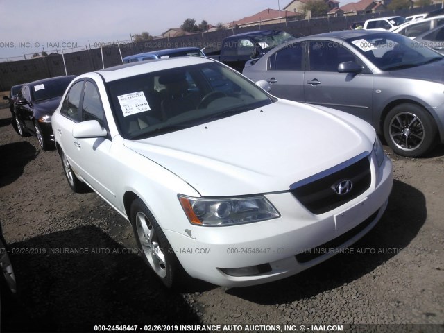 5NPEU46F16H073354 - 2006 HYUNDAI SONATA GLS/LX WHITE photo 1