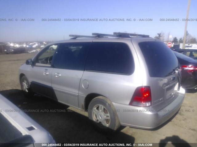 2FMDA52275BA44444 - 2005 FORD FREESTAR SEL SILVER photo 3