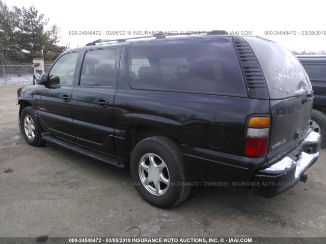 1GKFK66U45J150295 - 2005 GMC YUKON XL DENALI BLACK photo 3