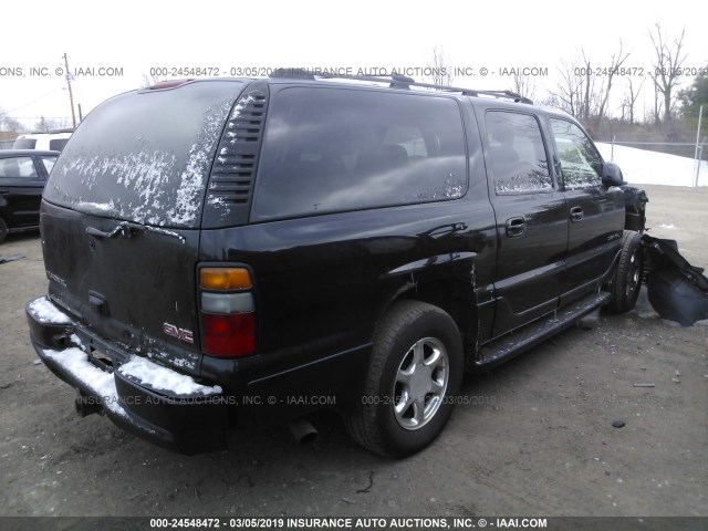 1GKFK66U45J150295 - 2005 GMC YUKON XL DENALI BLACK photo 4