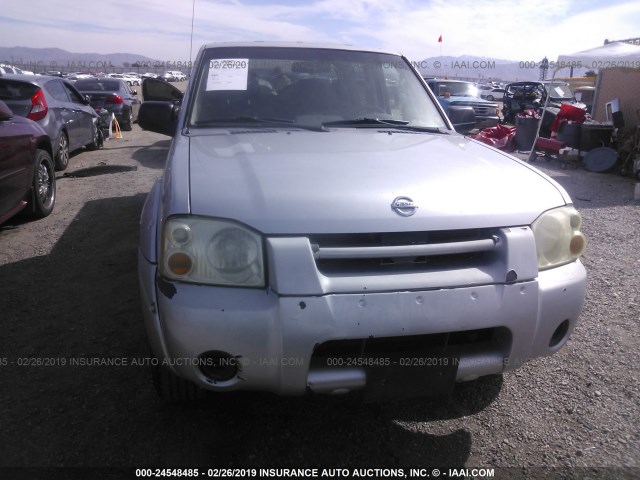 1N6ED29X24C454421 - 2004 NISSAN FRONTIER CREW CAB XE V6 SILVER photo 6