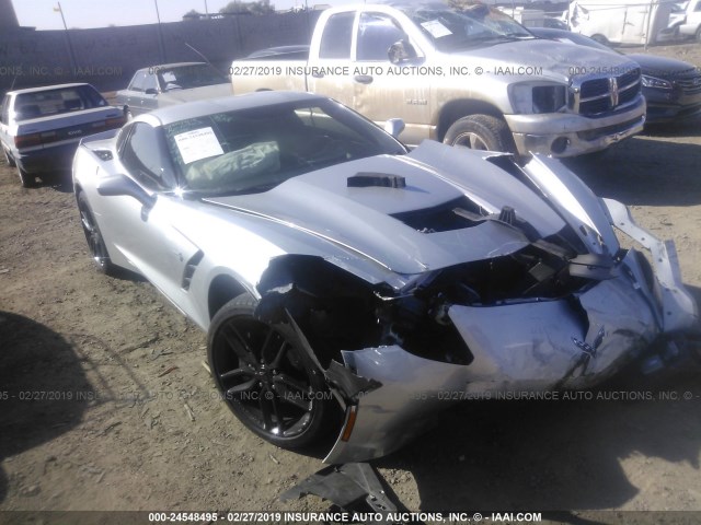 1G1YB2D70H5100784 - 2017 CHEVROLET CORVETTE STINGRAY/1LT SILVER photo 1