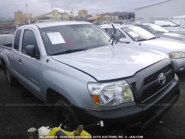 5TFTX4CN7BX008579 - 2011 TOYOTA TACOMA ACCESS CAB ვერცხლისფერი ფოტო 1