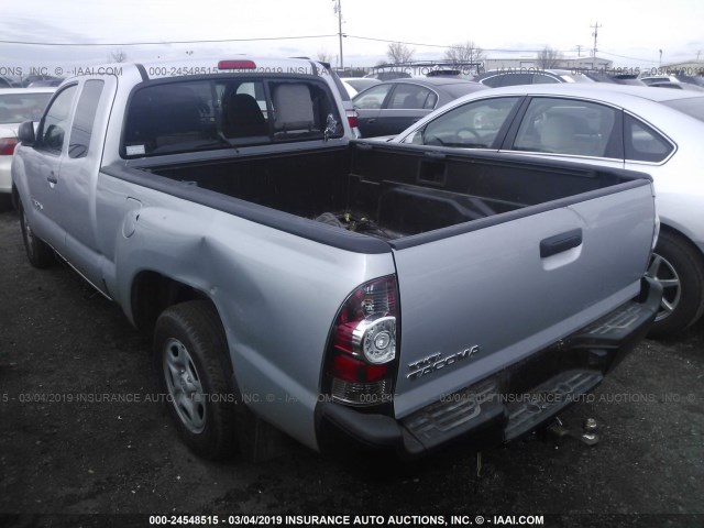 5TFTX4CN7BX008579 - 2011 TOYOTA TACOMA ACCESS CAB ვერცხლისფერი ფოტო 3