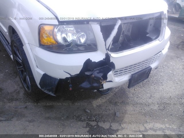1FMFU20576LA40228 - 2006 FORD EXPEDITION LIMITED WHITE photo 6