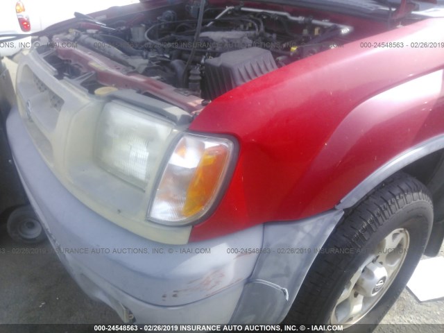 5N1ED28T6YC575133 - 2000 NISSAN XTERRA XE/SE RED photo 6