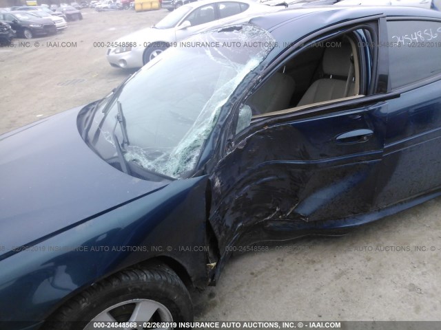 2G2WP552X61111640 - 2006 PONTIAC GRAND PRIX BLUE photo 6