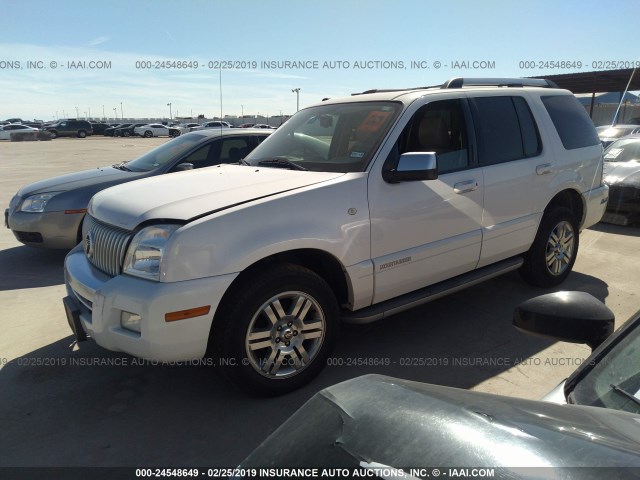 4M2EN3JE7AUJ03441 - 2010 MERCURY MOUNTAINEER PREMIER WHITE photo 2