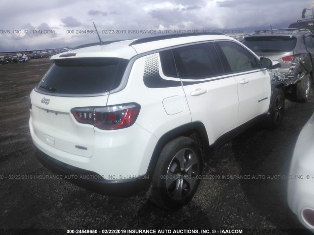 3C4NJCBB5JT105804 - 2018 JEEP COMPASS LATITUDE WHITE photo 4