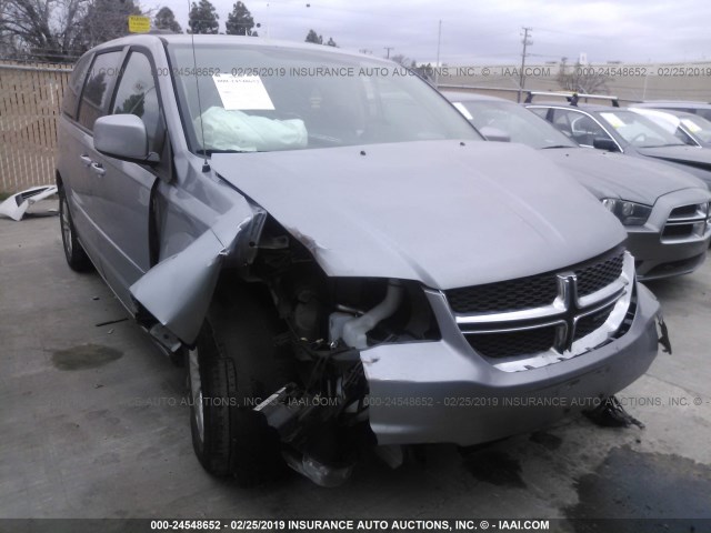 2C4RDGCG1ER128547 - 2014 DODGE GRAND CARAVAN SXT GRAY photo 1