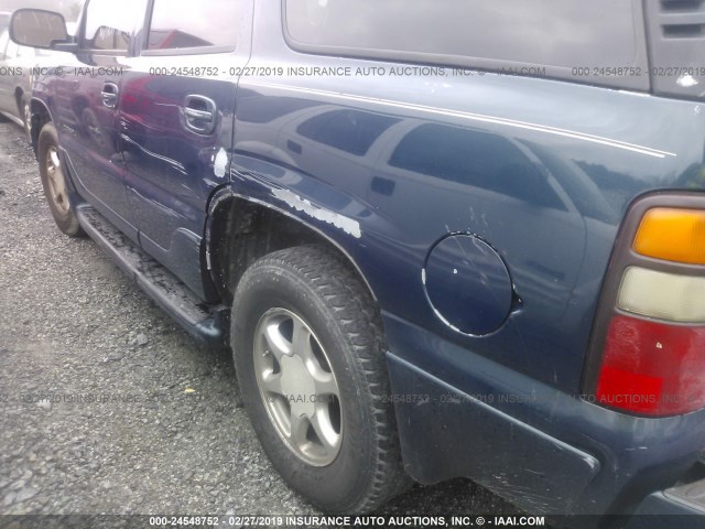 1GKEK63U45J195852 - 2005 GMC YUKON DENALI BLUE photo 6