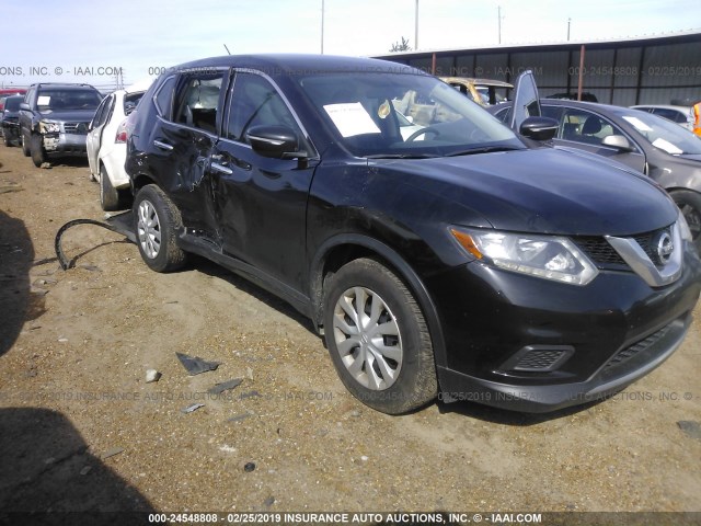 KNMAT2MT5FP514356 - 2015 NISSAN ROGUE S/SL/SV BLACK photo 1