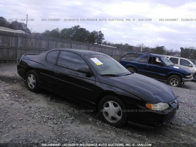 2G1WX12K9Y9230706 - 2000 CHEVROLET MONTE CARLO SS შავი ფოტო 1