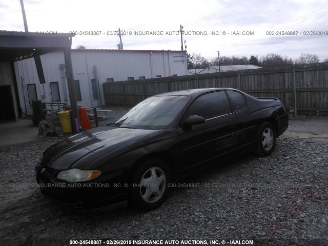 2G1WX12K9Y9230706 - 2000 CHEVROLET MONTE CARLO SS შავი ფოტო 2