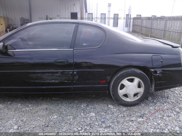 2G1WX12K9Y9230706 - 2000 CHEVROLET MONTE CARLO SS შავი ფოტო 6