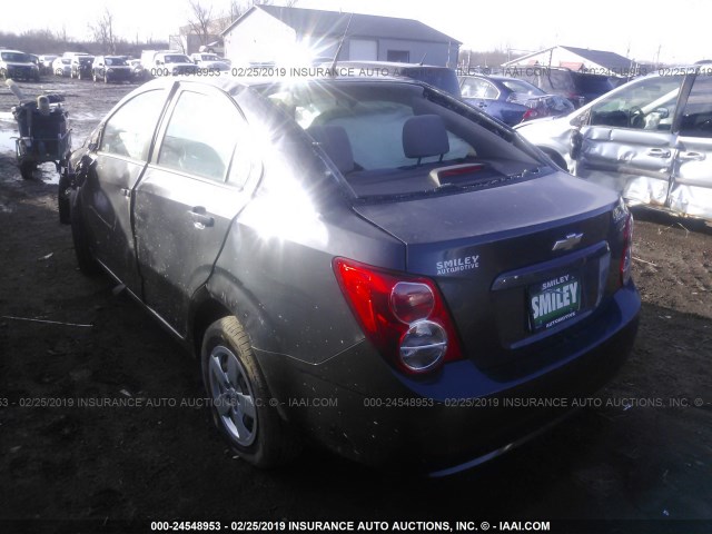 1G1JA5SH7D4211298 - 2013 CHEVROLET SONIC LS 灰色 照片 3