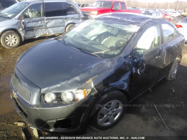 1G1JA5SH7D4211298 - 2013 CHEVROLET SONIC LS 灰色 照片 6