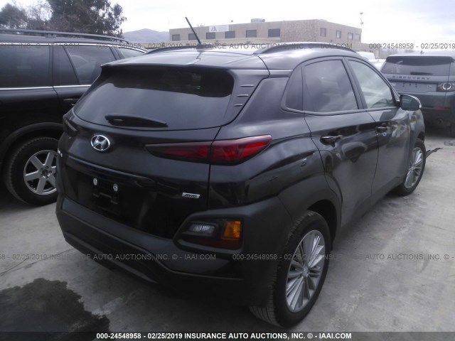 KM8K2CAA5JU114447 - 2018 HYUNDAI KONA SEL BLACK photo 4