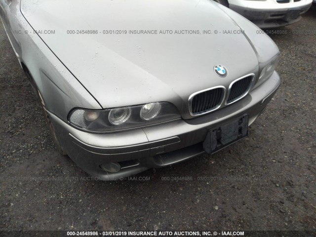 WBADT63482CH89705 - 2002 BMW 530 I AUTOMATIC GRAY photo 6