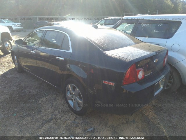 1G1ZD5EU7CF249989 - 2012 CHEVROLET MALIBU 2LT BLACK photo 3