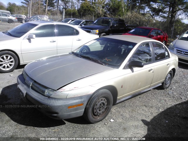 1G8ZH5286VZ254020 - 1997 SATURN SL1 GOLD photo 2