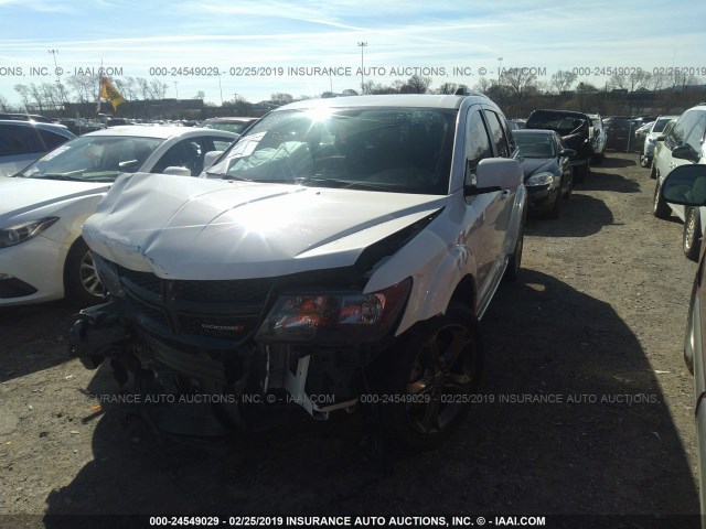 3C4PDCGB9FT564897 - 2015 DODGE JOURNEY CROSSROAD WHITE photo 2