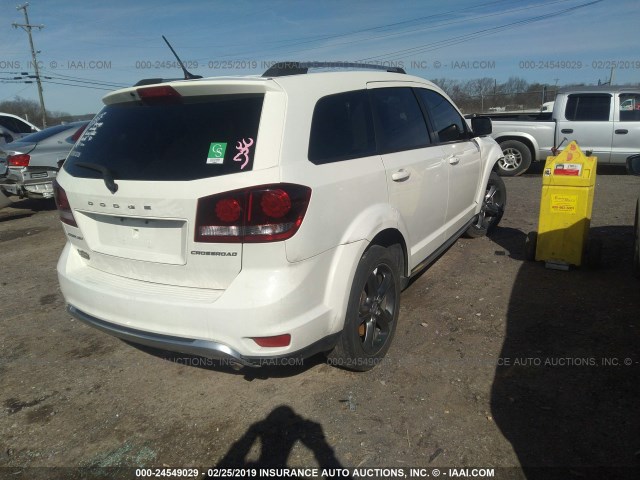 3C4PDCGB9FT564897 - 2015 DODGE JOURNEY CROSSROAD WHITE photo 4