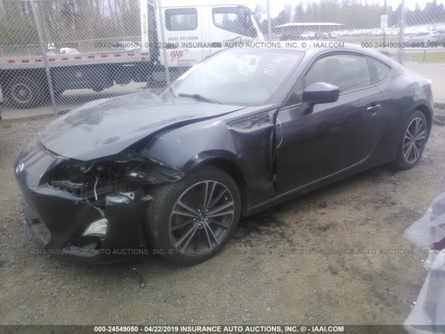 JF1ZNAA1XD1708445 - 2013 TOYOTA SCION FR-S GRAY photo 2
