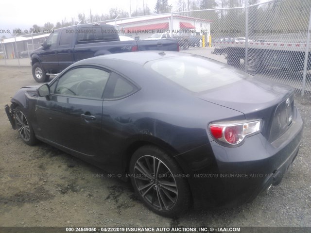 JF1ZNAA1XD1708445 - 2013 TOYOTA SCION FR-S GRAY photo 3