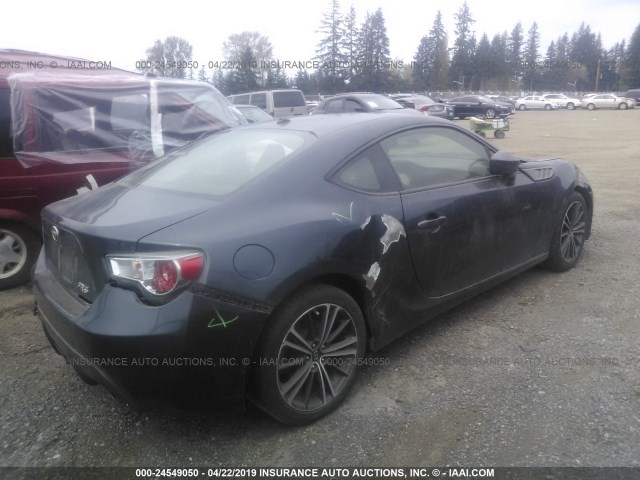 JF1ZNAA1XD1708445 - 2013 TOYOTA SCION FR-S GRAY photo 4