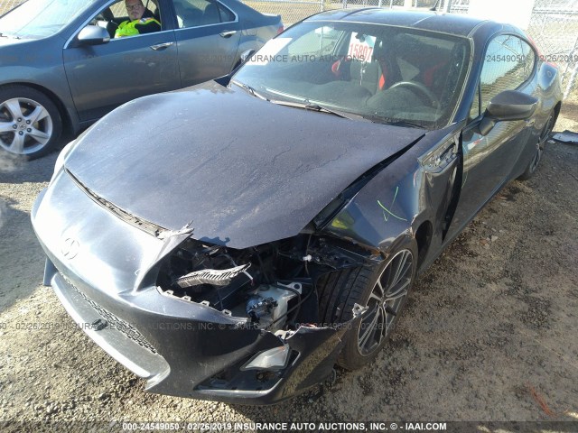 JF1ZNAA1XD1708445 - 2013 TOYOTA SCION FR-S GRAY photo 6