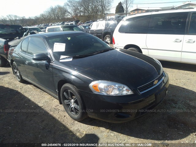 2G1WM15K669365904 - 2006 CHEVROLET MONTE CARLO LT BLACK photo 1